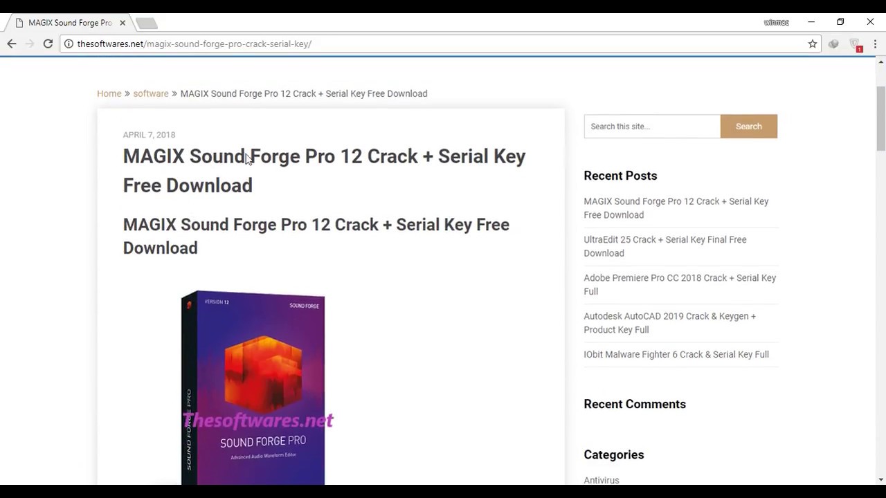 sound forge 9.0 serial key